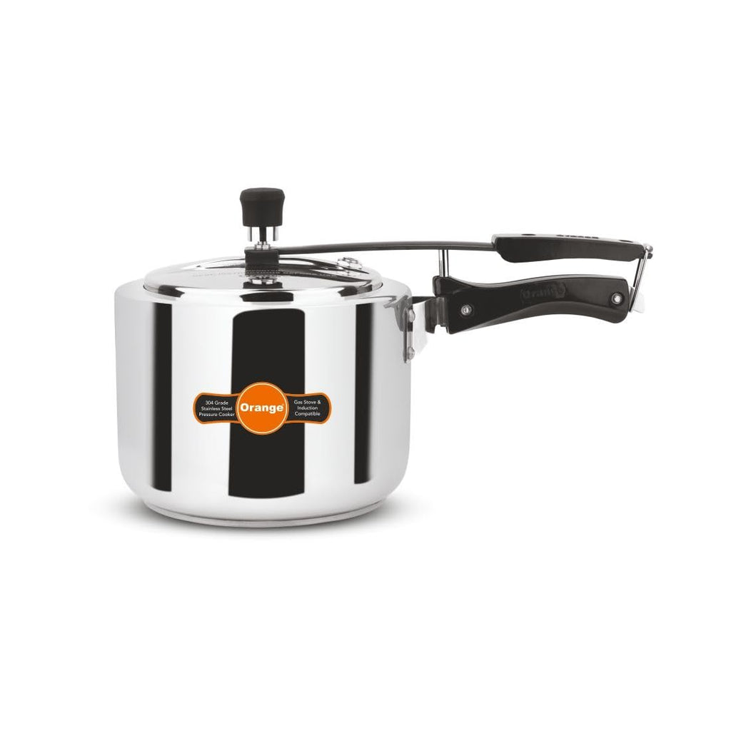 Orange Stainless Steel 3 Litre Pressure Cooker C68270