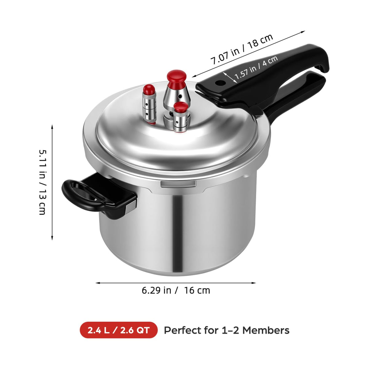 2L Aluminum Stovetop Pressure Cooker H494420