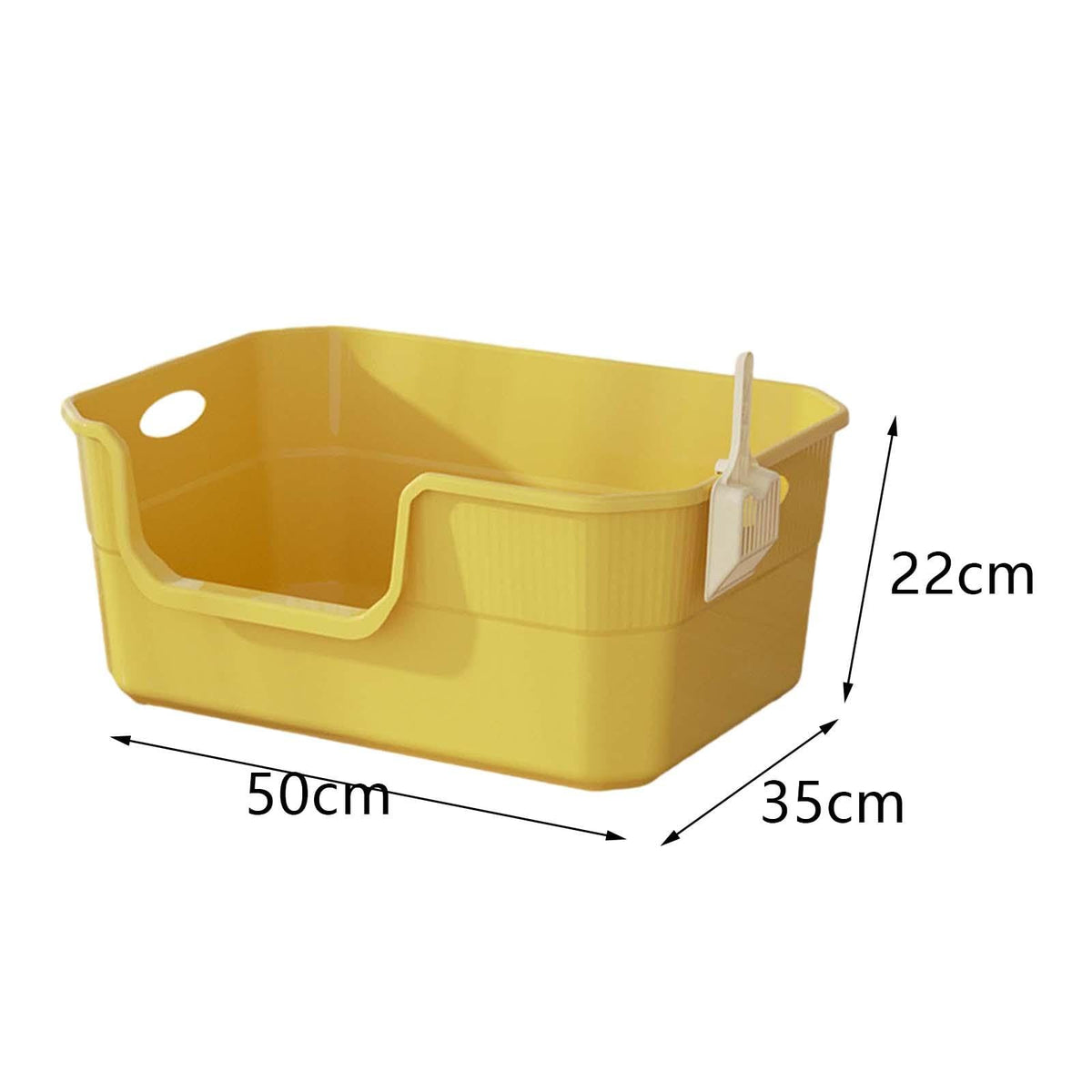 Open Top Cat Litter Tray with High Sides PP C448