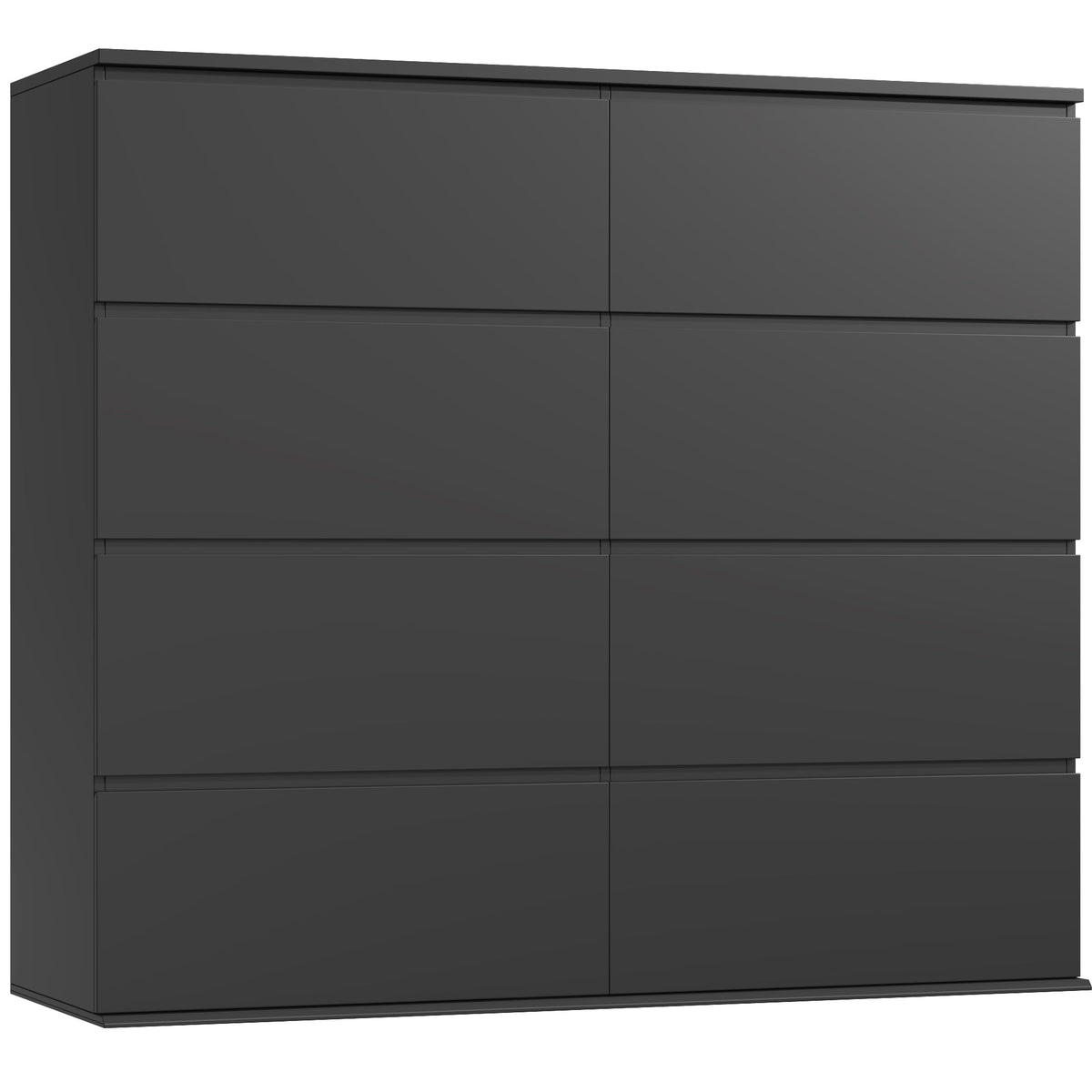 Black 8 Drawer Dresser H215