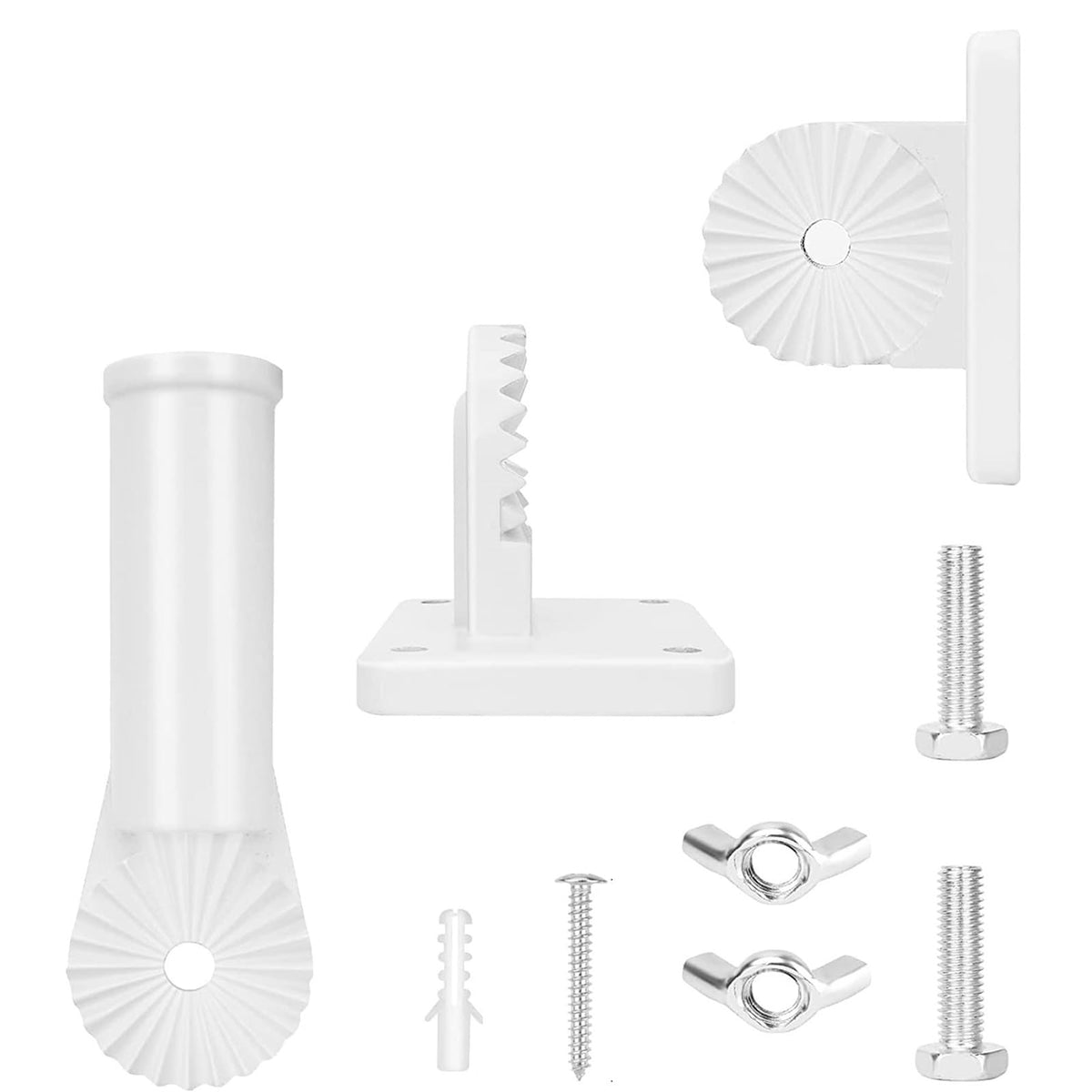 Wall-Mounted Aluminum Alloy Flagpole Bracket H8010