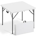 White Square Folding Card Table S9898