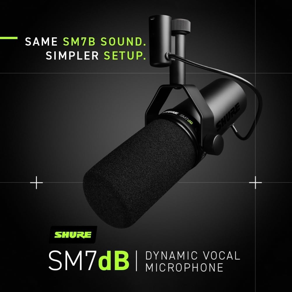 Dynamic Vocal Microphone with Detachable Windscreen and XLR Cable O683618