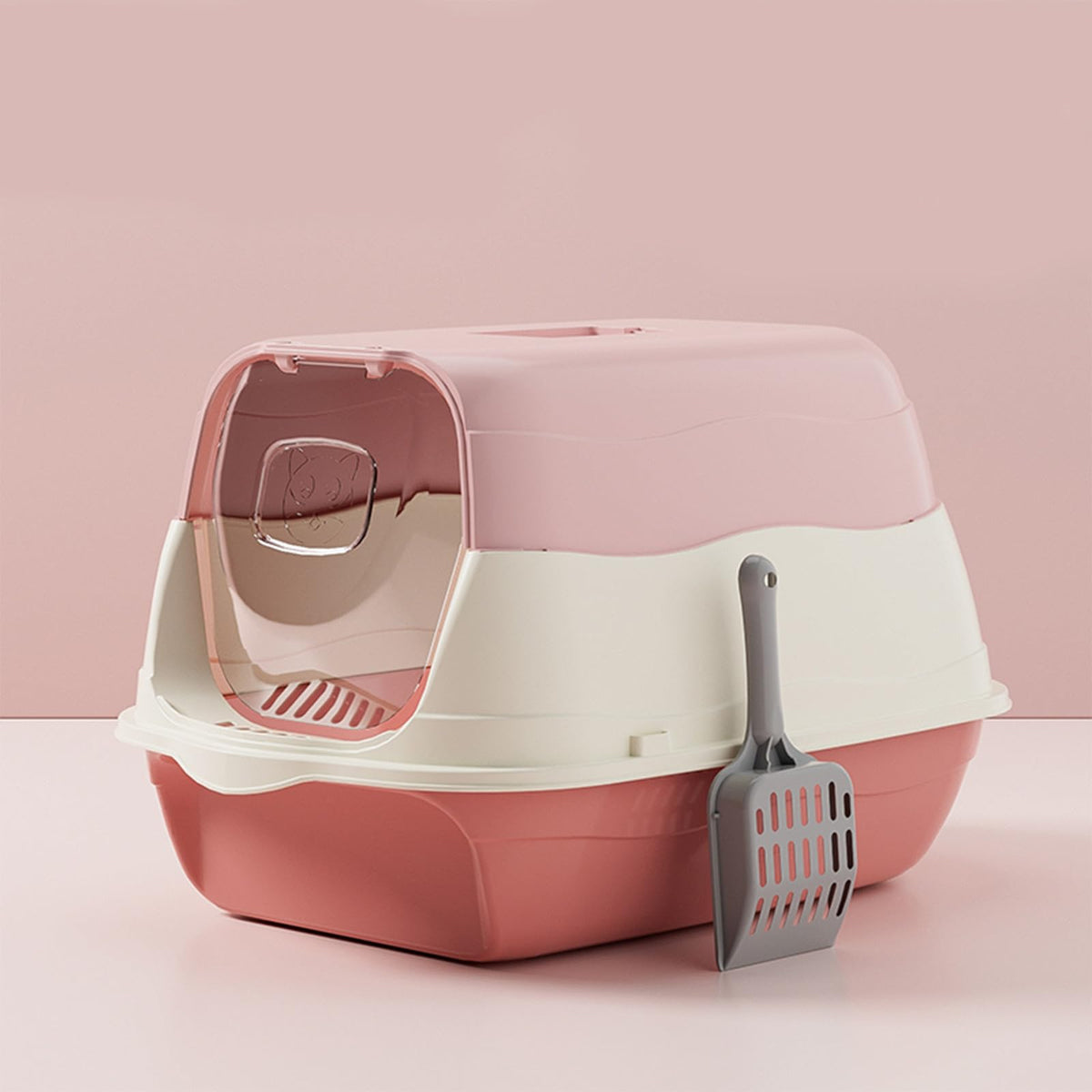 Cat Litter Box with Lid with Litter Scoop R18841