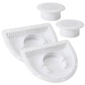 Trailer RV Sidewall Exhaust Vent Fan Kit with Cover, 2 Pack F675523