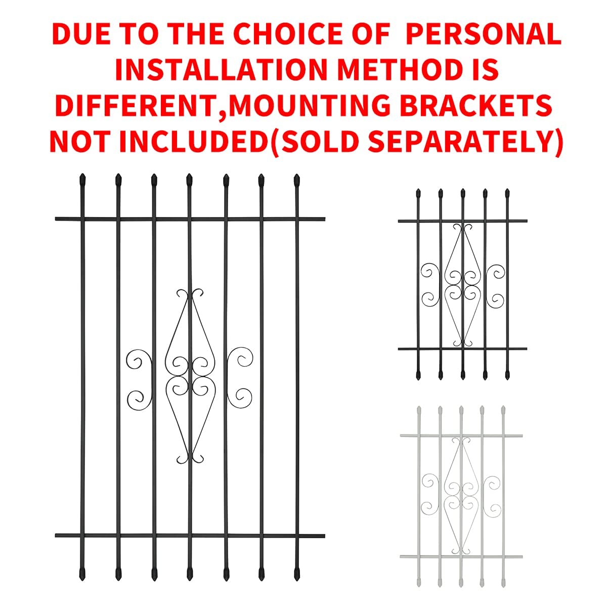 Black Window Bar Guard N127