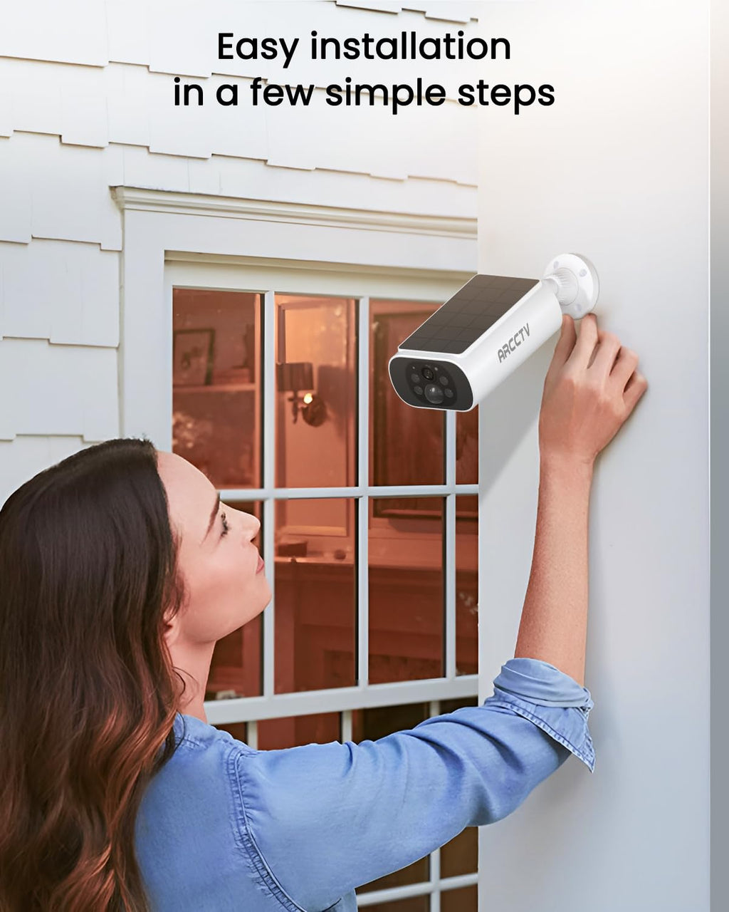 Solar Security Cameras Wireless Outdoor 4MP 2.5K HD P1675
