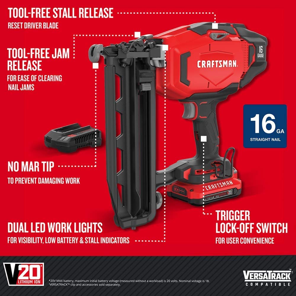 Cordless Finish Nailer Kit 16GA K937602