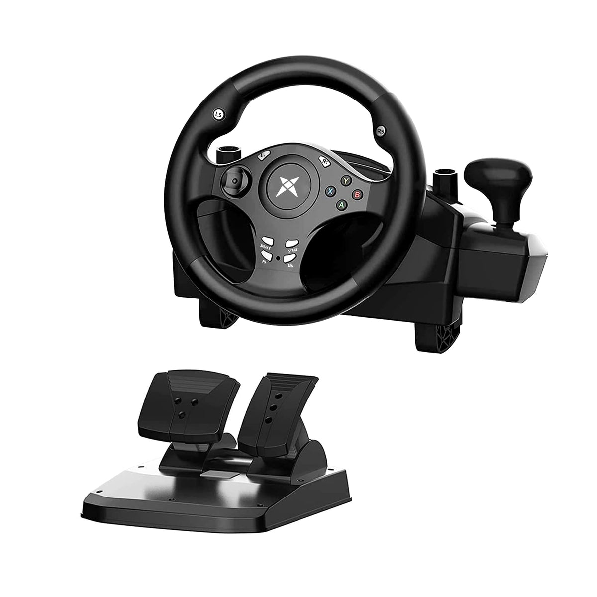 Gaming Steering Wheel with Pedals J29755