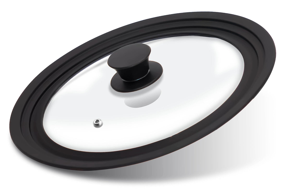 Tempered Glass Lid with Silicone Rim for Pots Pans and Skillets O86058