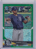 2018 Bowman Mega Box Chrome Green #BCP114 Fernando Tatis Jr. Baseball Trading Card A9729