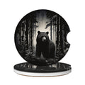 Black Bear Ceramic Car Coasters Set of 2 I659635
