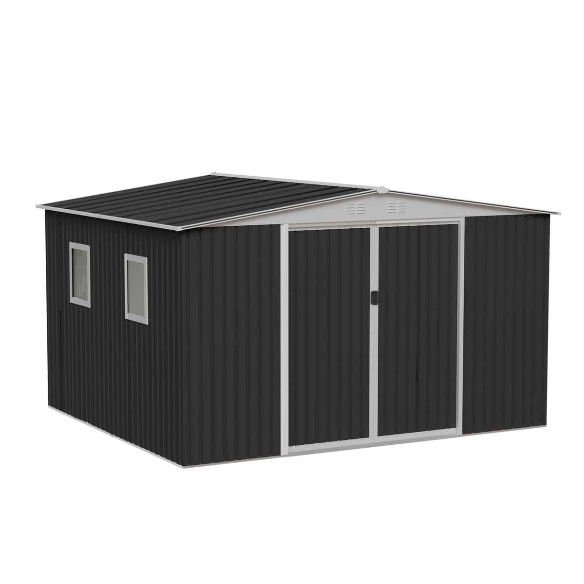 12x10 ft Metal Garden Shed Z613849