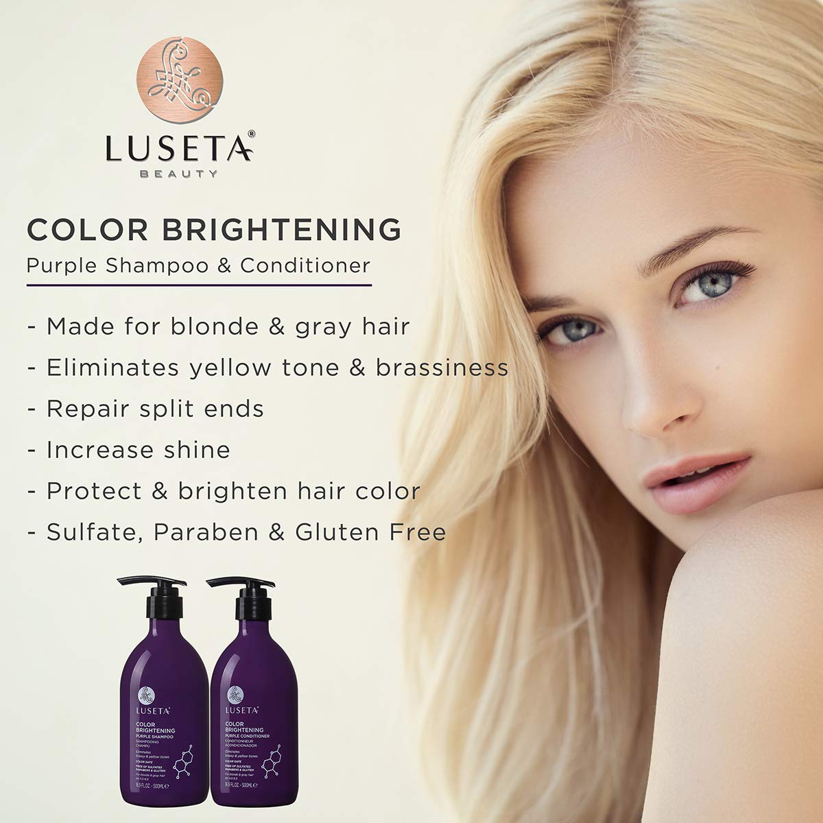 Purple Shampoo & Conditioner Set 16.9 oz T474659