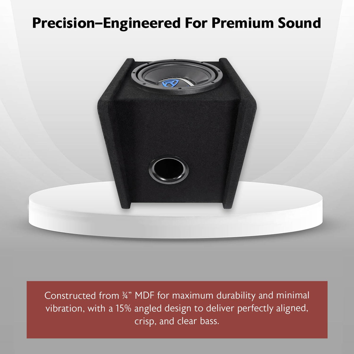 10" Car Subwoofer Enclosure with Mono Amplifier W88288