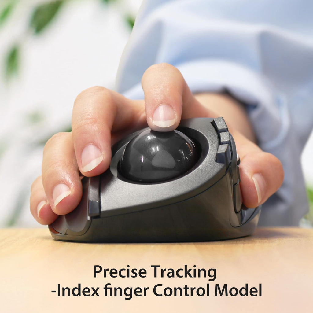 Wireless Ergonomic Trackball Mouse D647