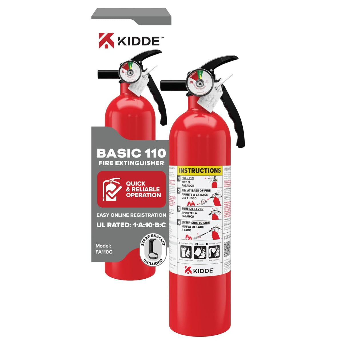 Fire Extinguisher 1-A:10-B:C 1 Pack P827