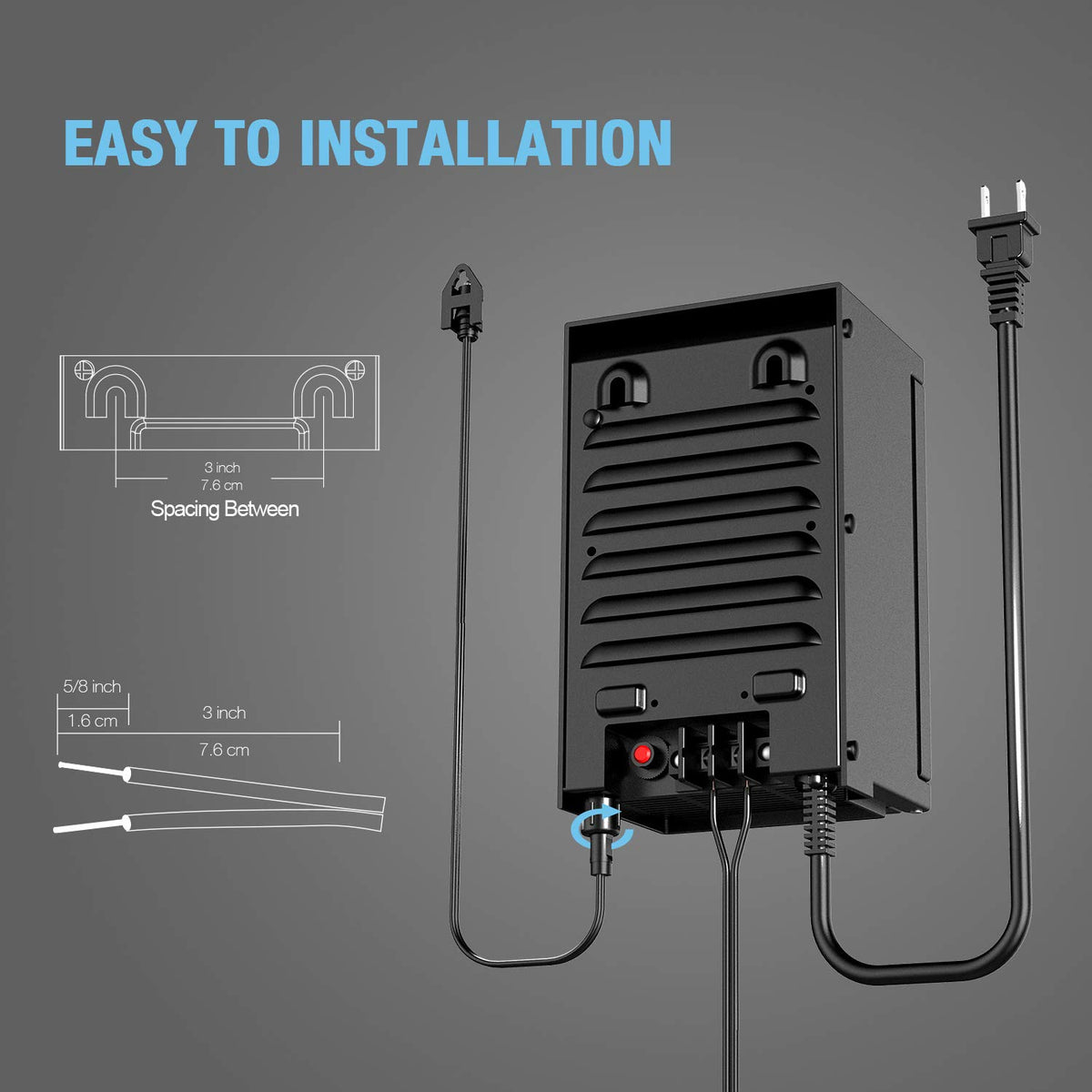 200 Watt Low Voltage Transformer with Timer and Photo Eye Sensor I672