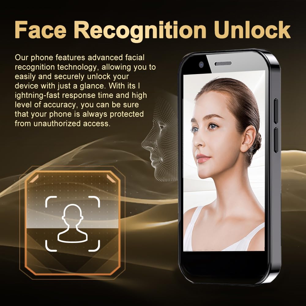 Mini Smartphone Unlocked Cell Phone 3.0 Inch Android 4G Quad Core Dual SIM Black Z215