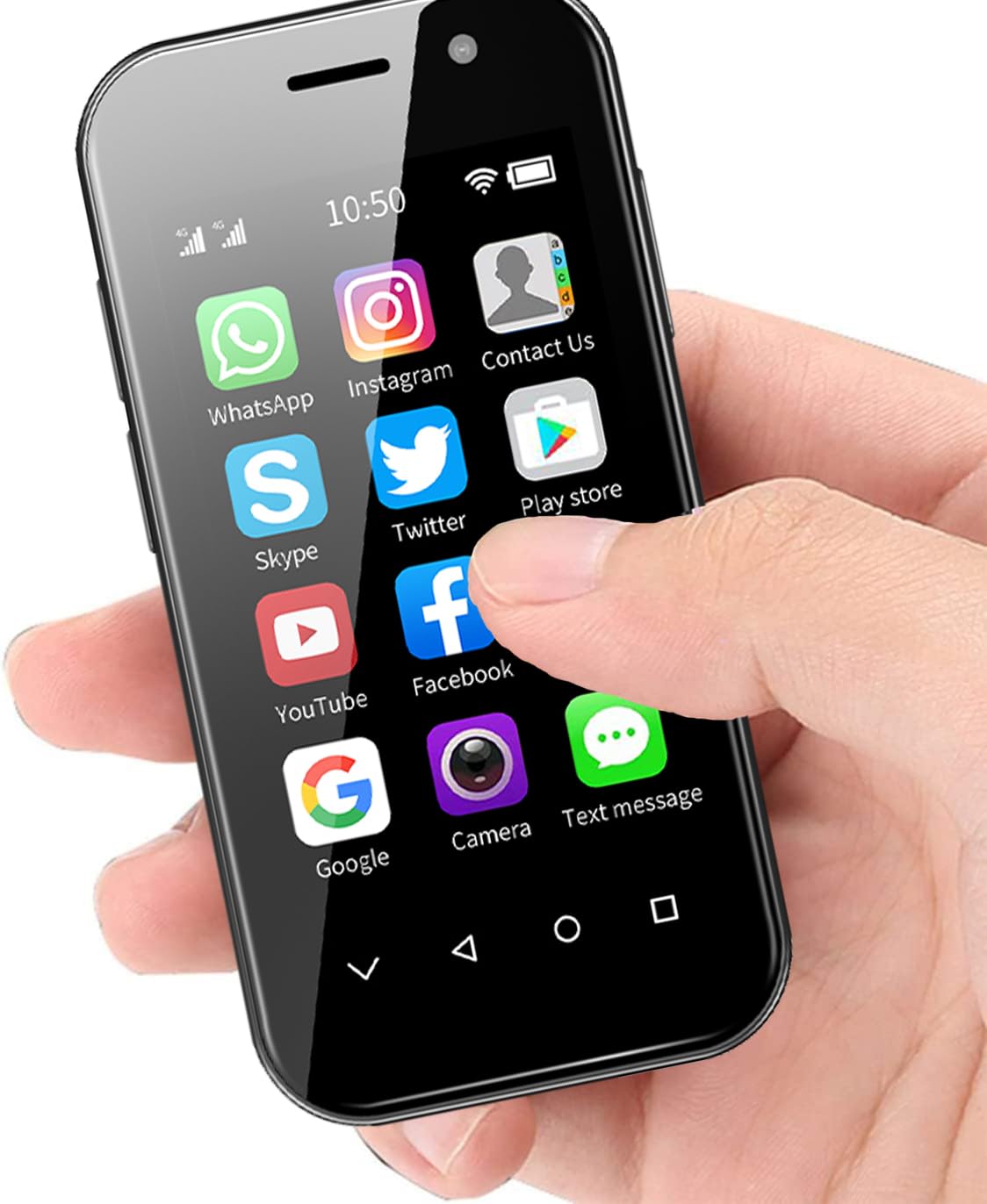 Mini Smartphone Unlocked Cell Phone 3.0 Inch Android 4G Quad Core Dual SIM Black Z215