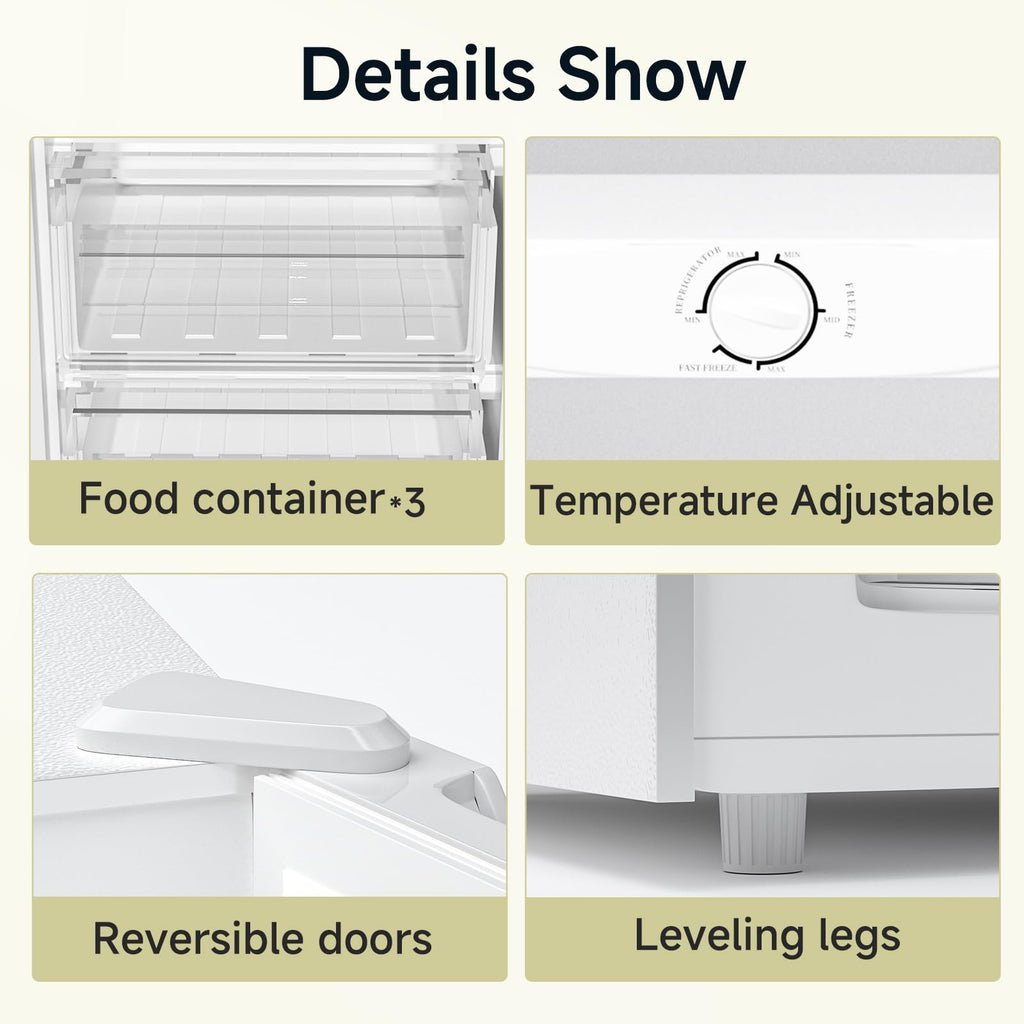 7.0 Cu.ft Convertible Upright Freezer/Refrigerator White I217500