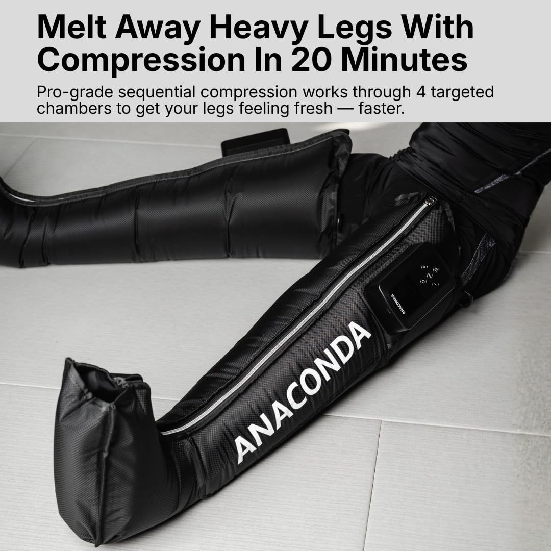 Wireless Leg Compression Boots with 4 Sequential Zones, 3 Modes, 4-Hour Battery Q9317