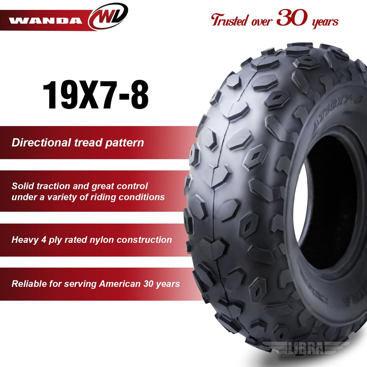 19X7-8 4PR ATV Tires P6081