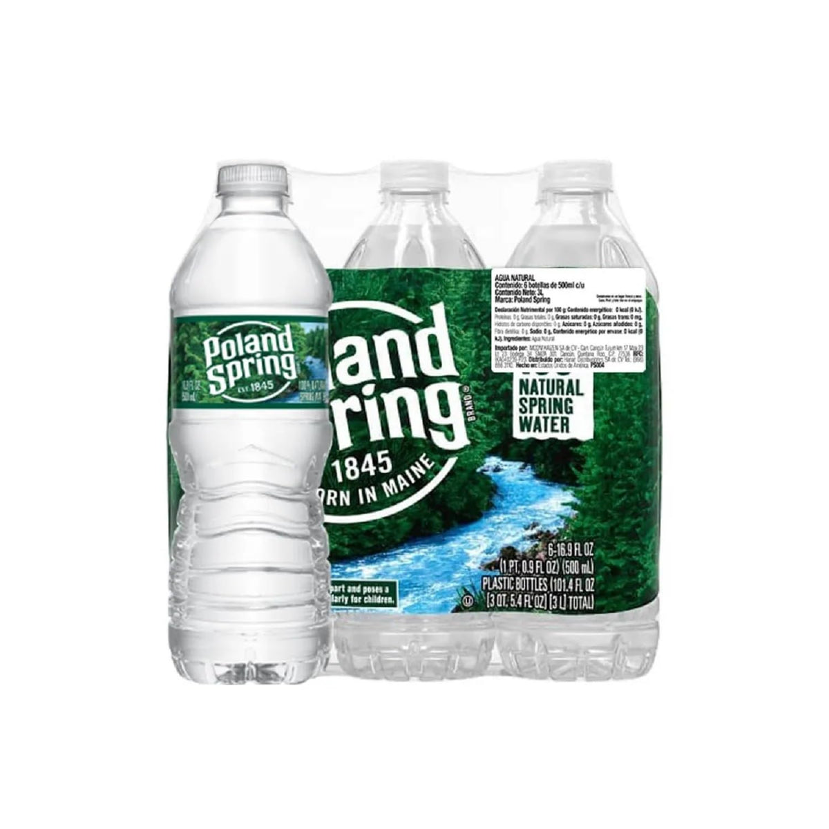 Sparkling Natural Spring Water 16.9-ounce 6 Count Z334