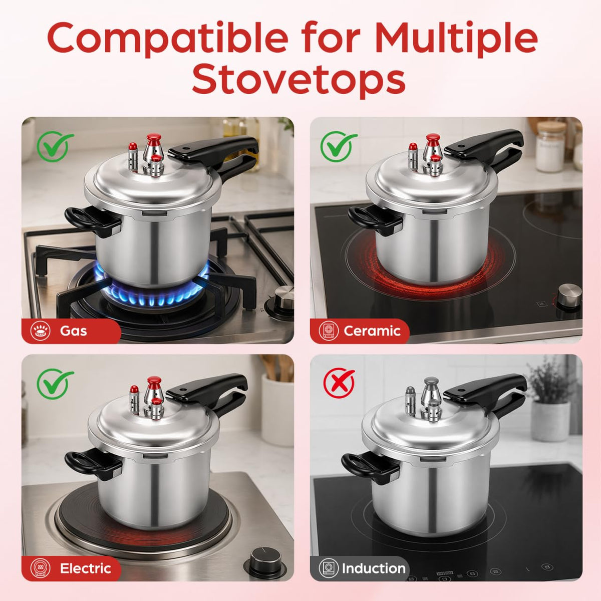 2L Aluminum Stovetop Pressure Cooker H494420