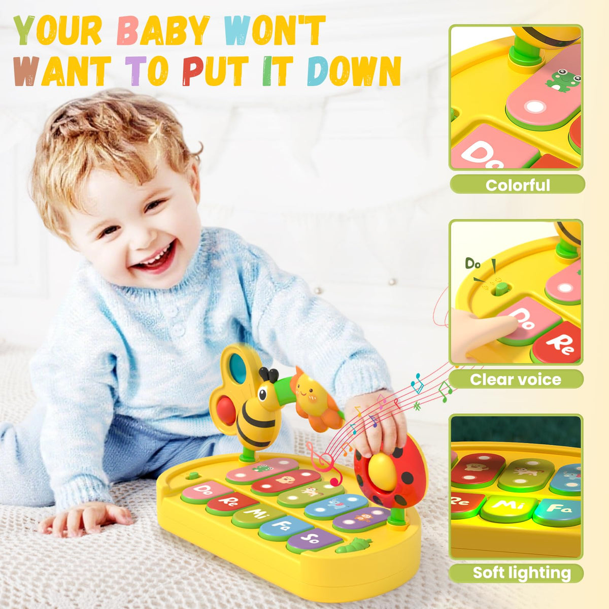 Light-Up Keys Piano Keyboard Toy Y7490