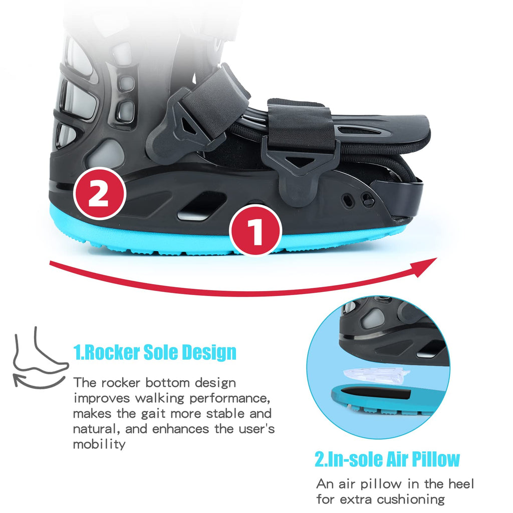 Black Medium Inflatable Walking Boot R408758