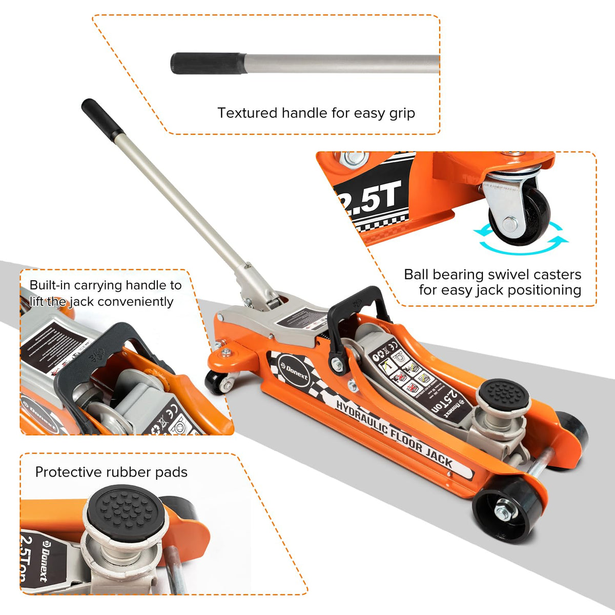 2.5 Ton Low Profile Racing Floor Jack E54468