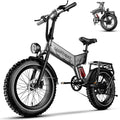 1500W Folding Electric Bike with 52V 20AH Removable Battery, 20" x4.0 Fat Tire C63311