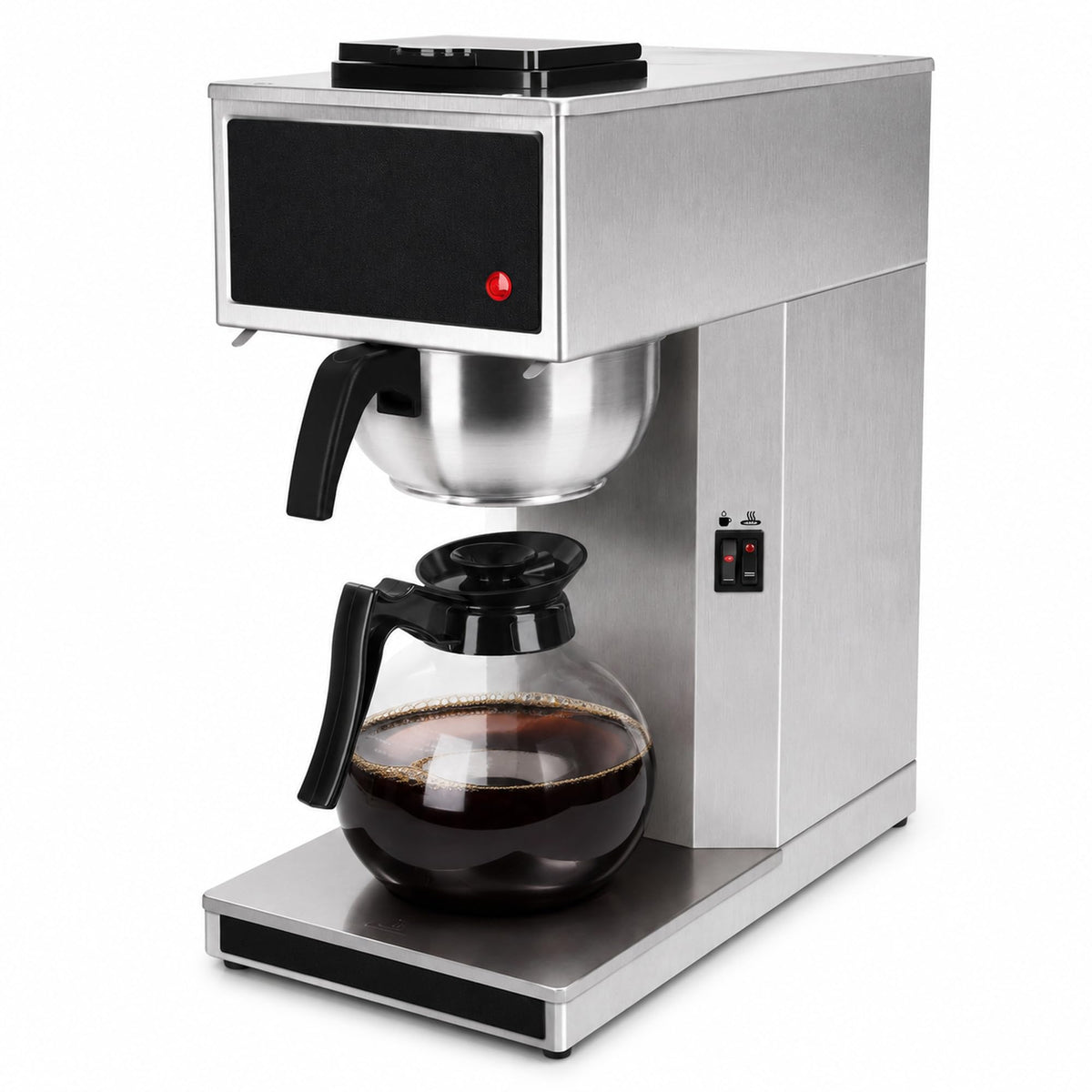 Commercial 12-Cup Stainless Steel Drip Coffee Maker with Dual Warmers A585929