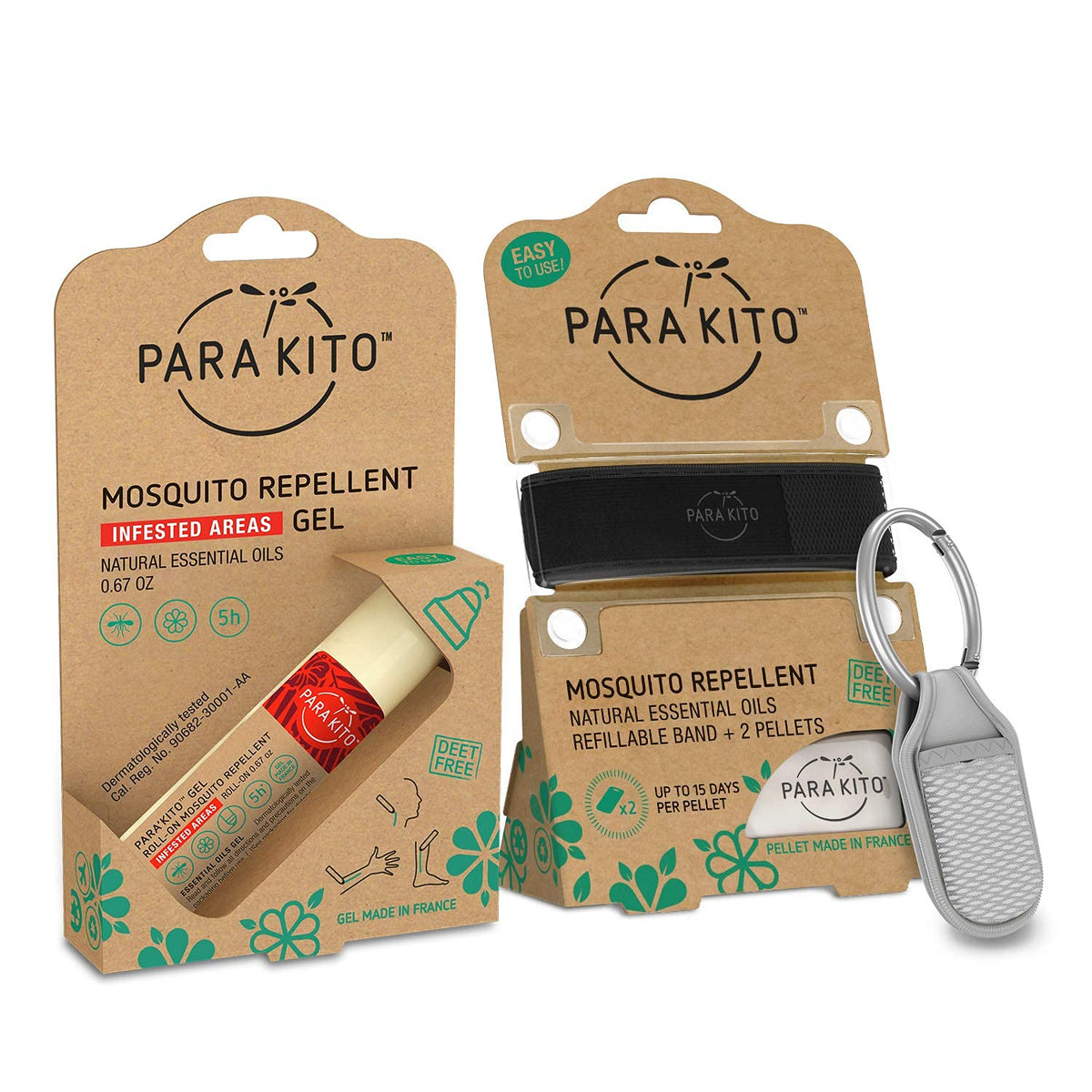 Mosquito Repellent Bundle Roll-on Wristband Clip U9279