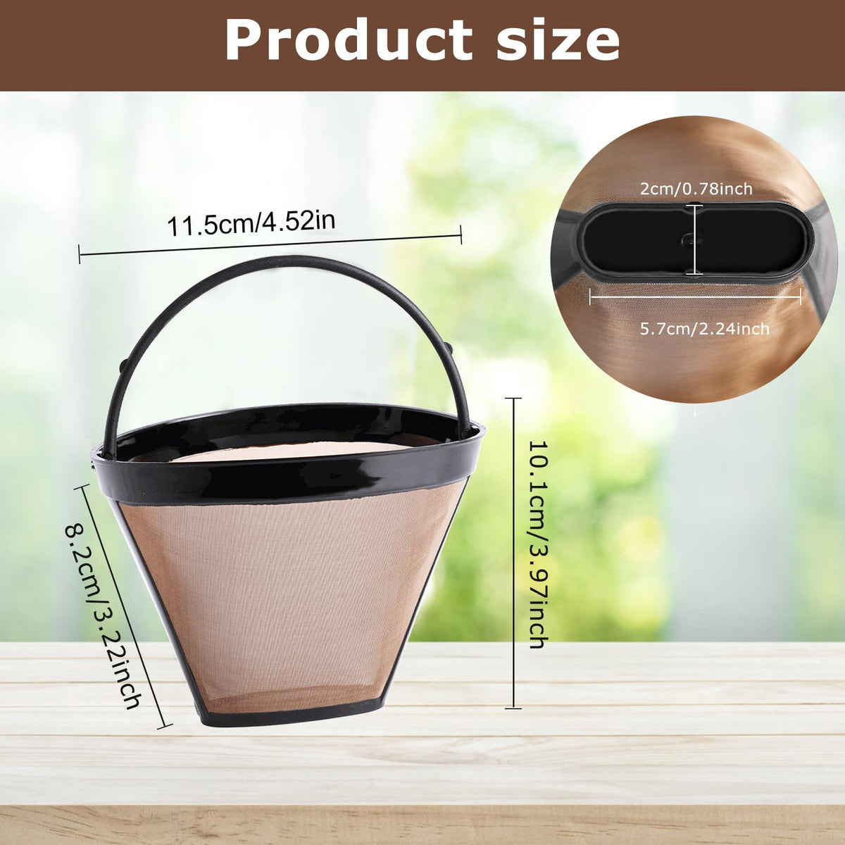 Reusable Coffee Filter 8-12 Cup U15793