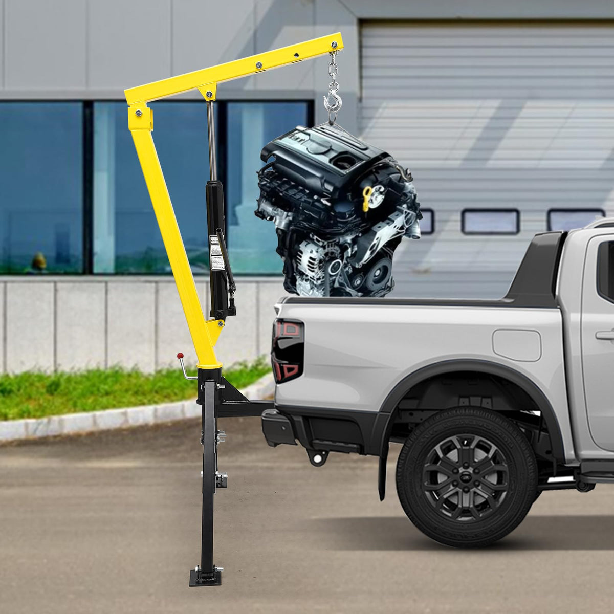 1000 lbs 360° Swivel Hydraulic Pickup Truck Crane U3630