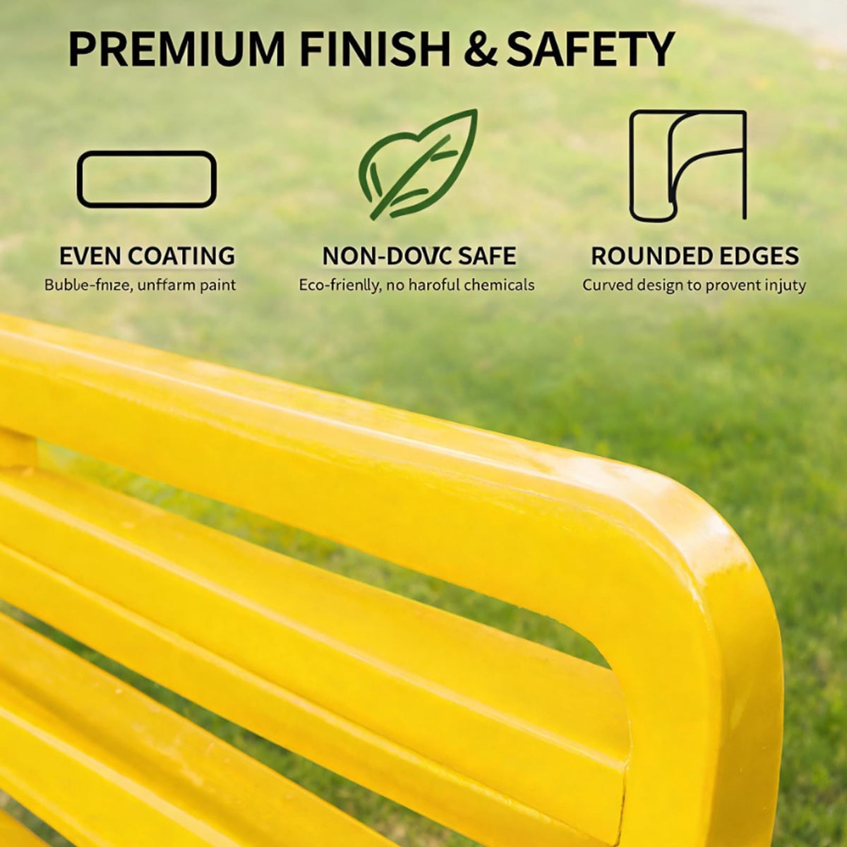 Cast Iron Outdoor Patio Bench L78656