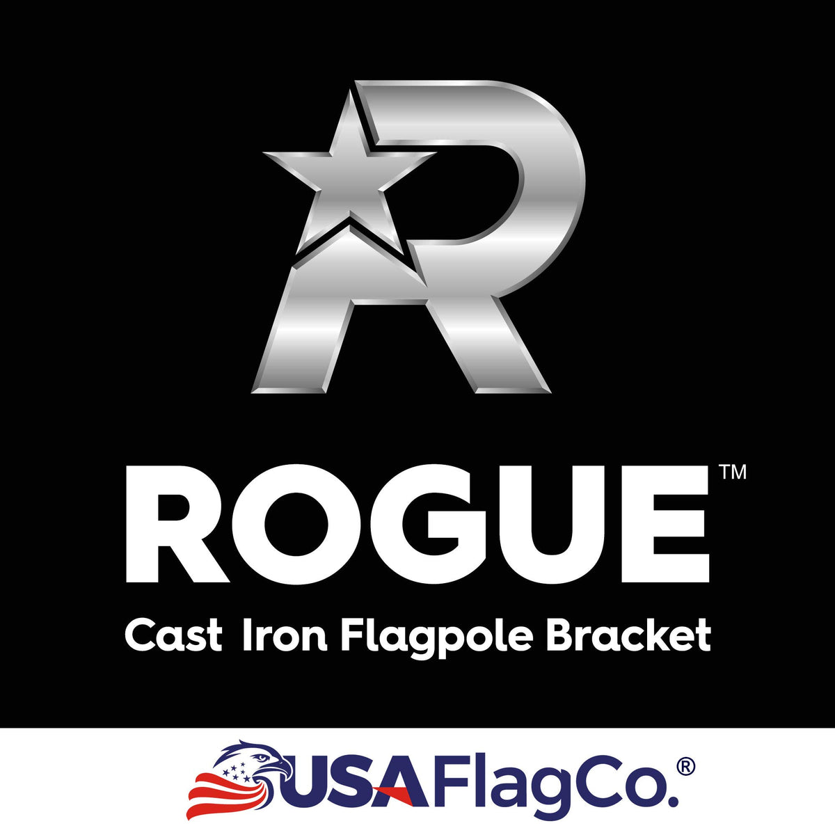 Flag Pole and Bracket Kit Brushed Aluminum Z214949