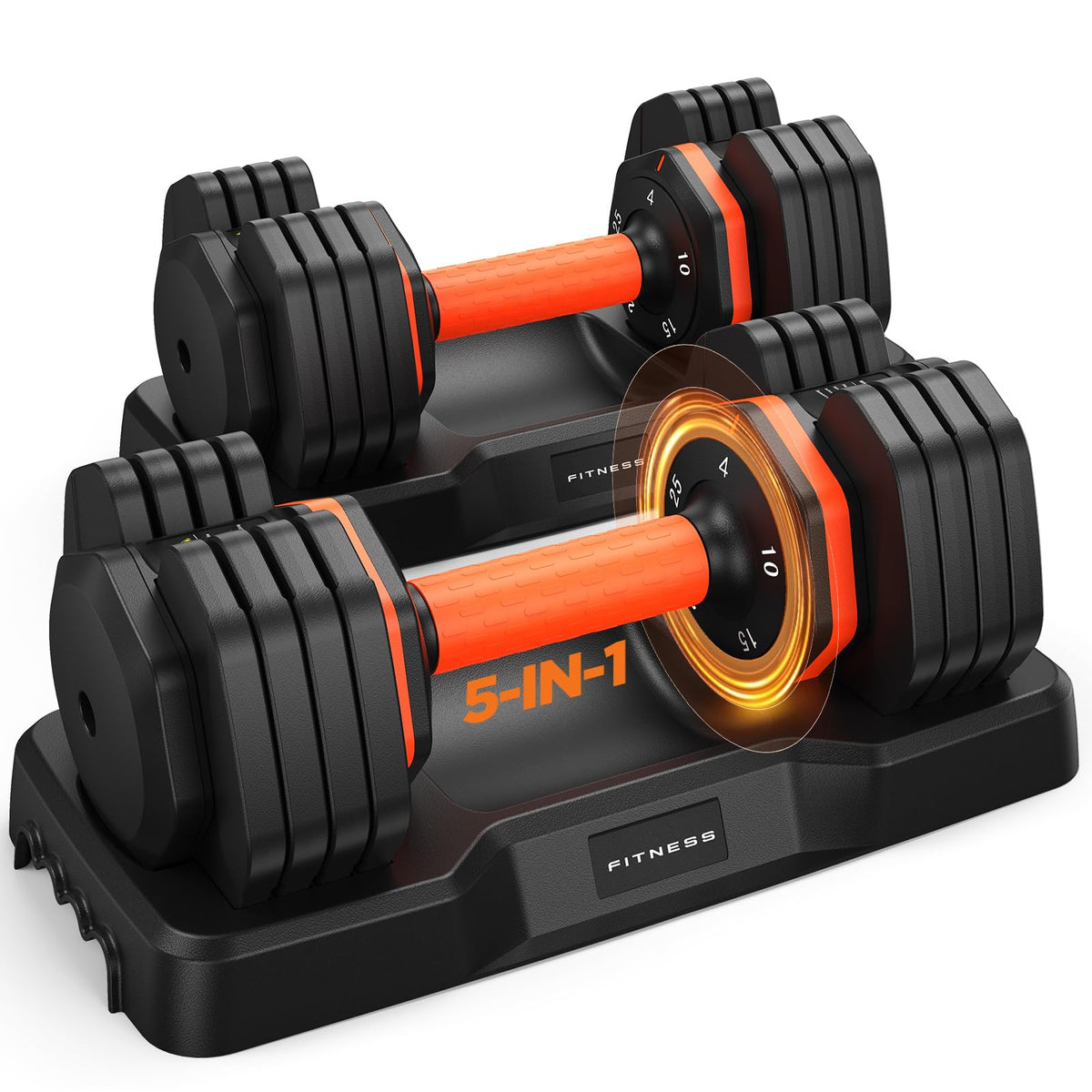 Adjustable Dumbbell Set of 2 with Storage Box C18786