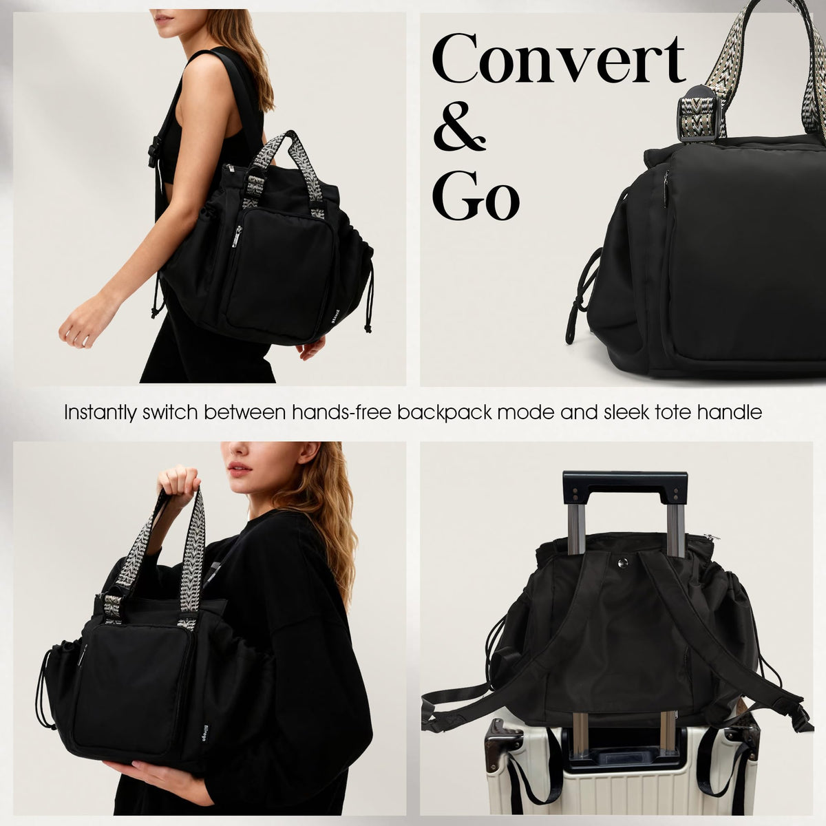 Tote Bag with 16 Pockets A557