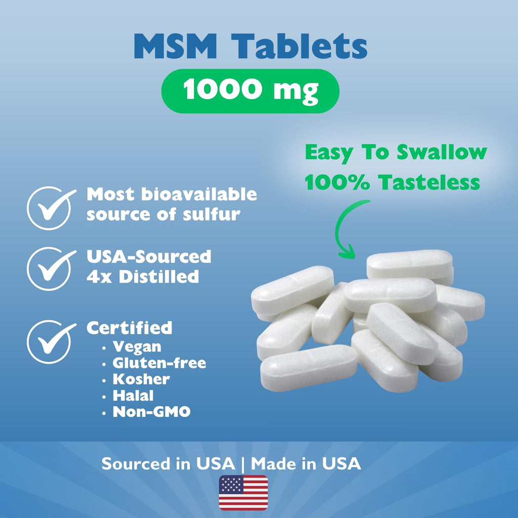 MSM Tablets 1000mg 120 Count F660