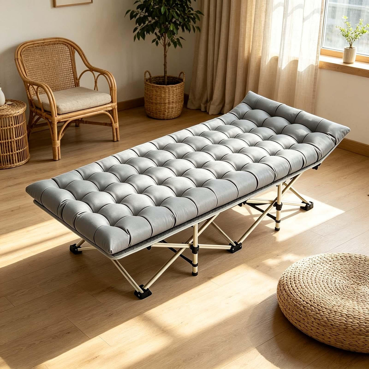 Portable Foldable Sleeping Cot with Padded Mat R998014