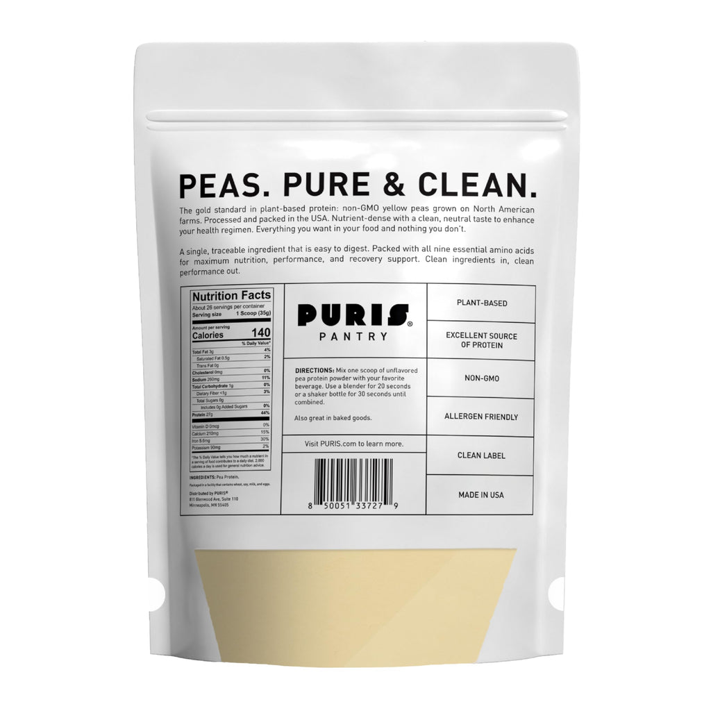 Vegan Pea Protein Powder, Unflavored, 2 lb F731