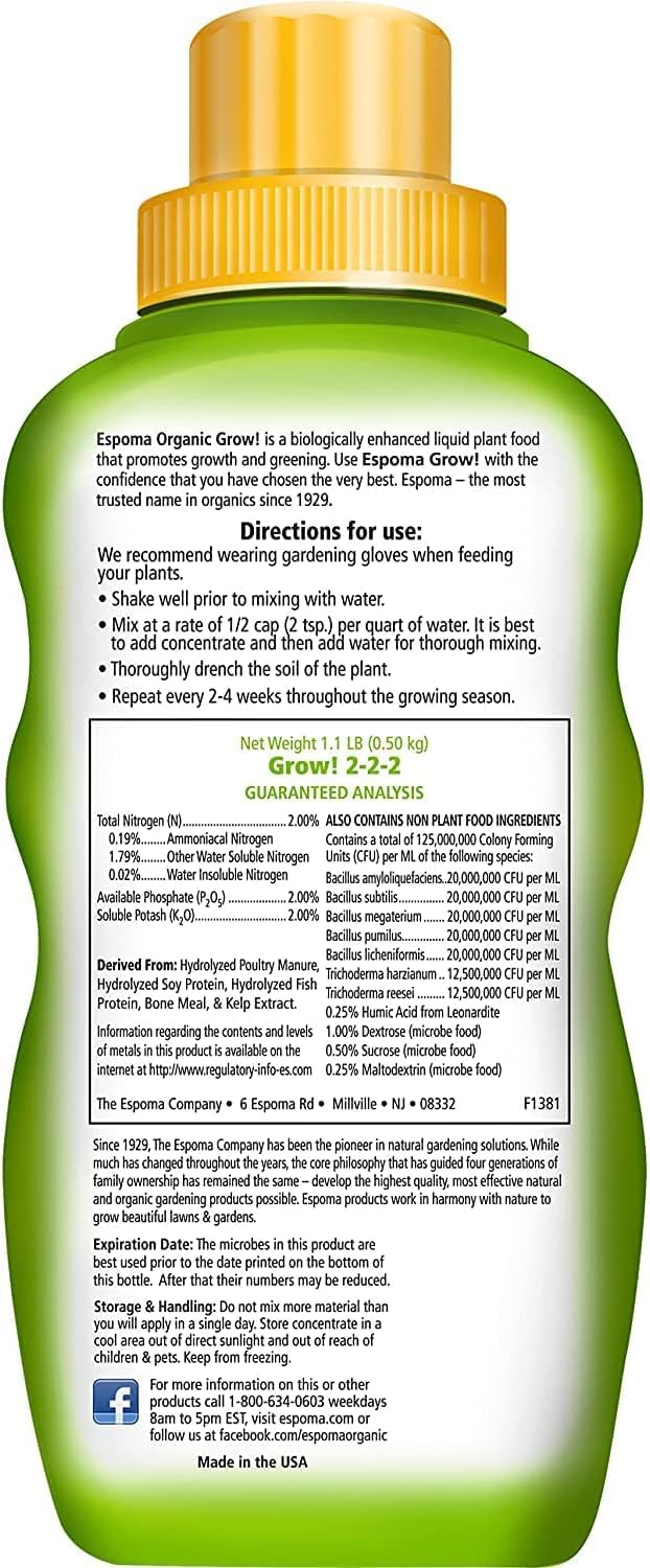 Organic Liquid Plant Food 16 Oz W7846