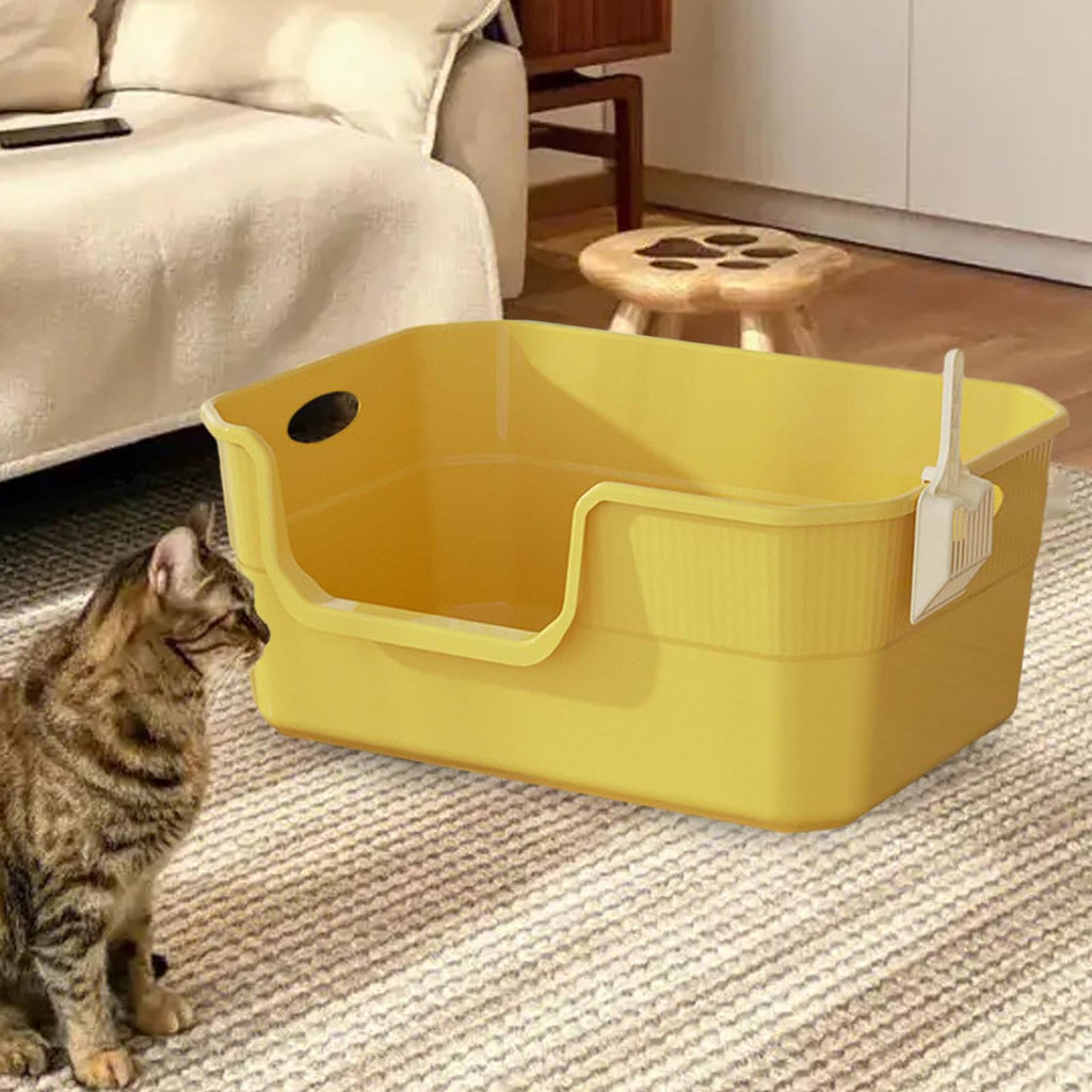 Open Top Cat Litter Tray with High Sides PP C448