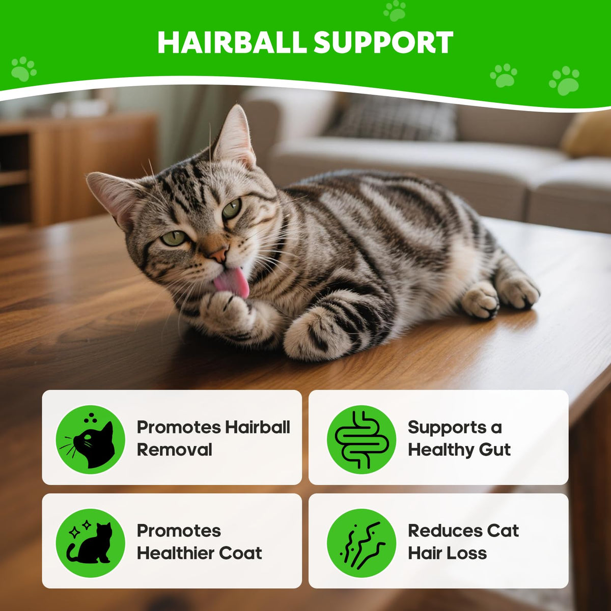 Cat Hairball Relief with Psyllium Seed Husk and Vitamins Z3937