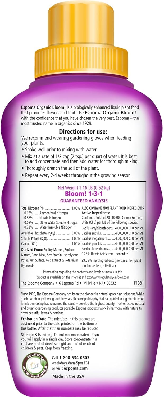 Organic Liquid Plant Food 16 Oz W7846