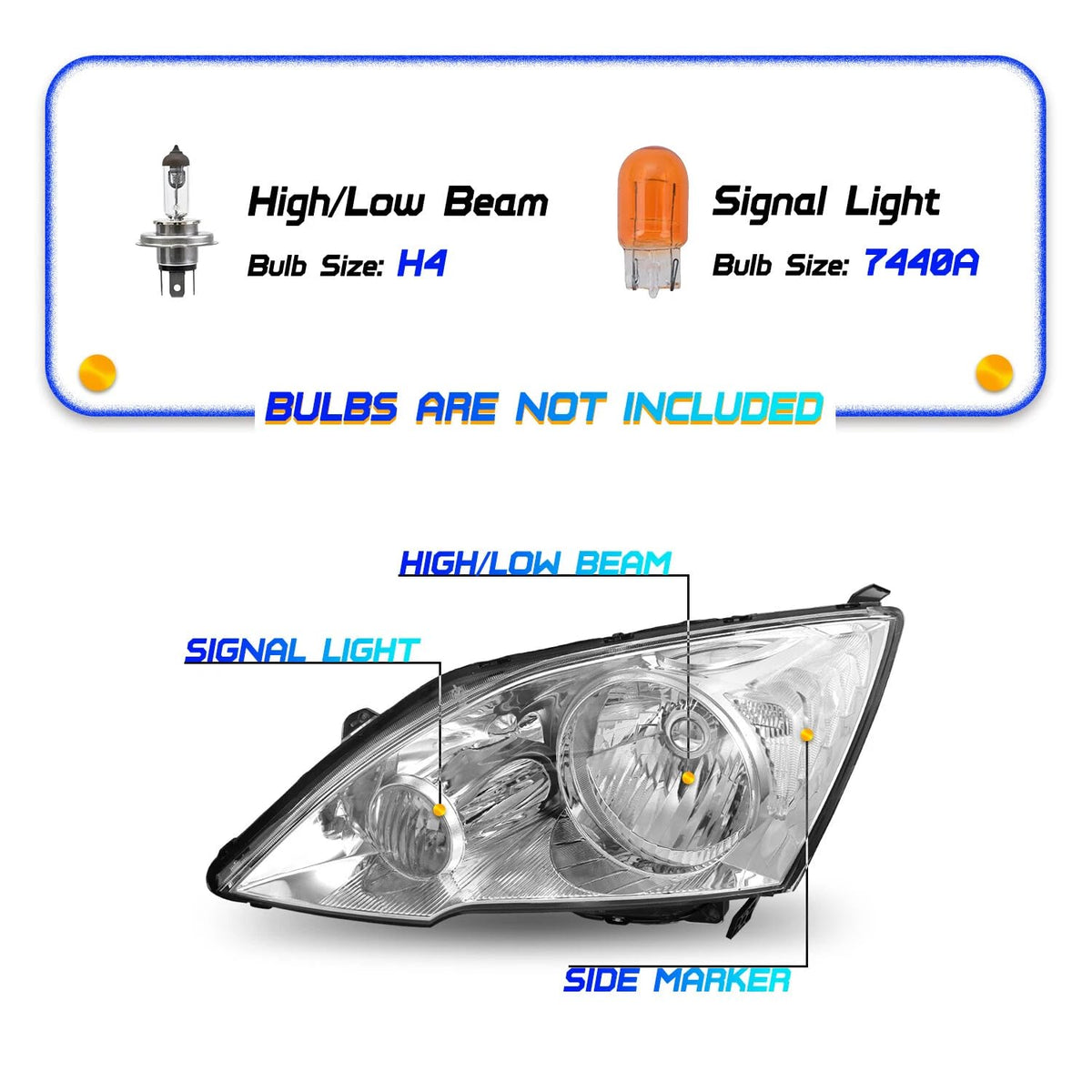 Halogen Headlight Assembly I812665