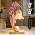 Pink Dimmable Candle Warmer Lamp with Timer W89159